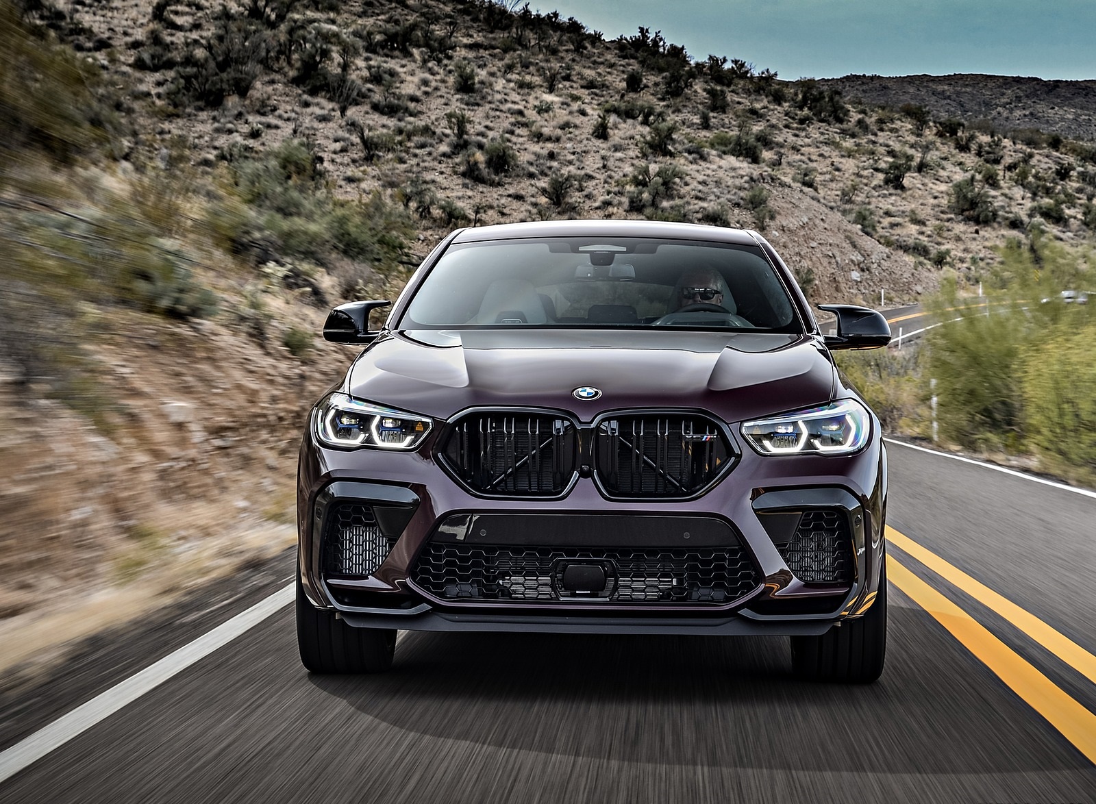 2020 BMW X6 M Competition (Color: Ametrine Metallic; US-Spec) Front Wallpapers #49 of 206