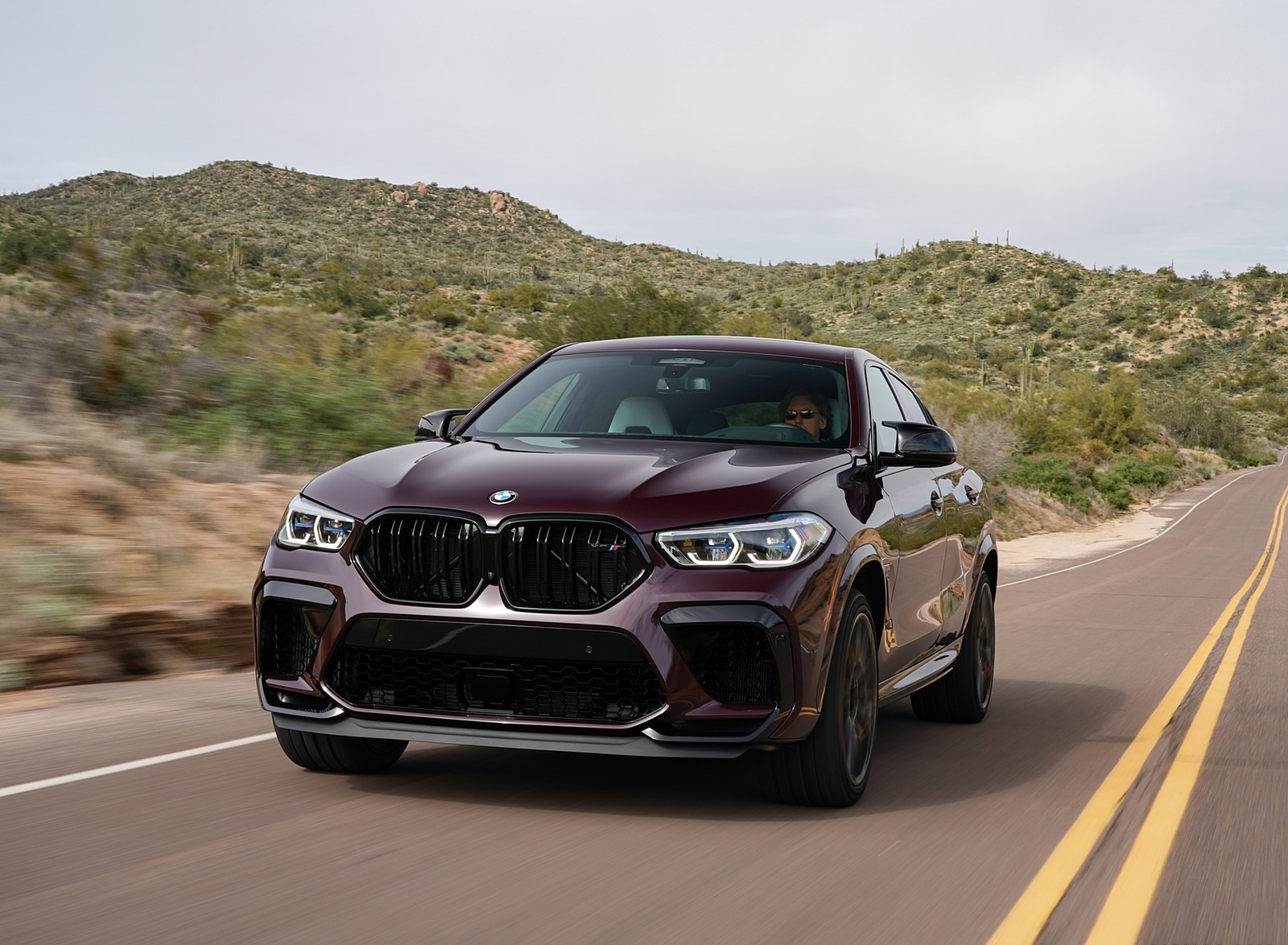 2020 BMW X6 M Competition (Color: Ametrine Metallic; US-Spec) Front Wallpapers (2)