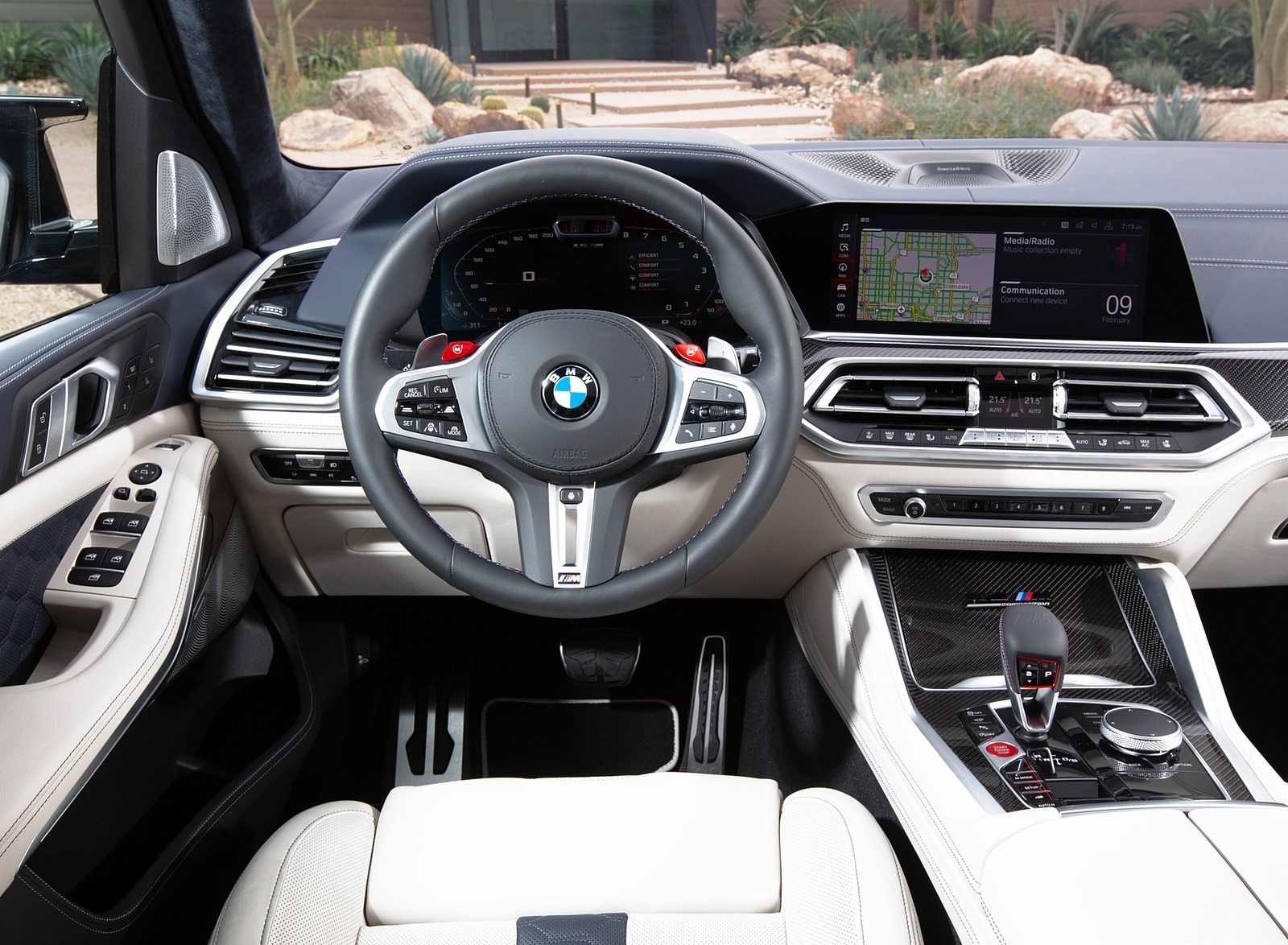 2020 BMW X6 M Competition (Color: Ametrine Metallic; US-Spec) Interior Cockpit Wallpapers #117 of 206