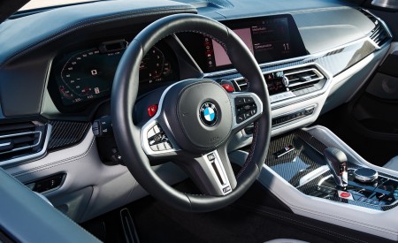 2020 BMW X6 M Competition (Color: Ametrine Metallic; US-Spec) Interior Steering Wheel Wallpapers 450x275 (130)
