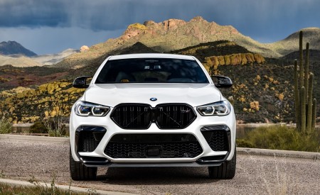 2020 BMW X6 M Competition (Color: Mineral White Metallic; US-Spec) Front Wallpapers 450x275 (175)