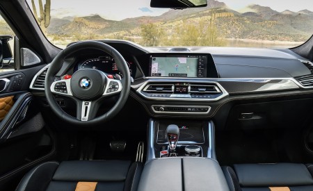 2020 BMW X6 M Competition (Color: Mineral White Metallic; US-Spec) Interior Cockpit Wallpapers 450x275 (202)