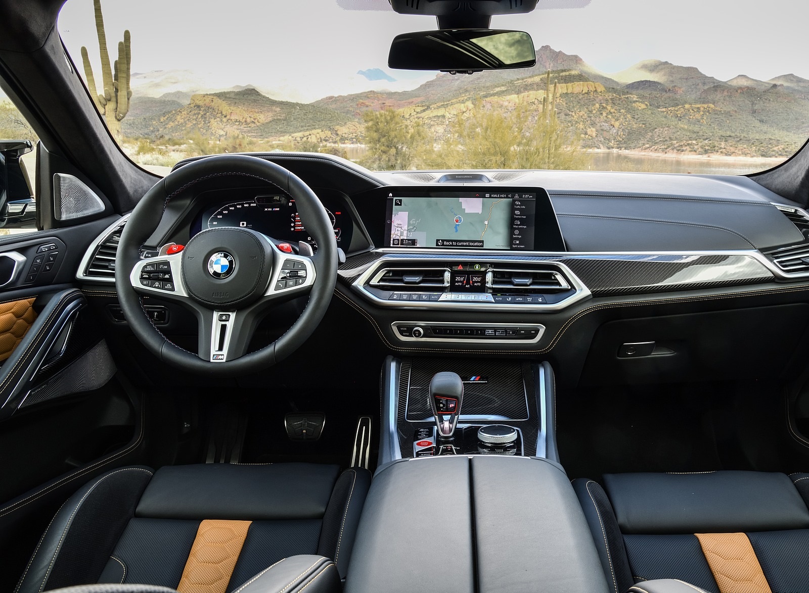 2020 BMW X6 M Competition (Color: Mineral White Metallic; US-Spec) Interior Cockpit Wallpapers #202 of 206
