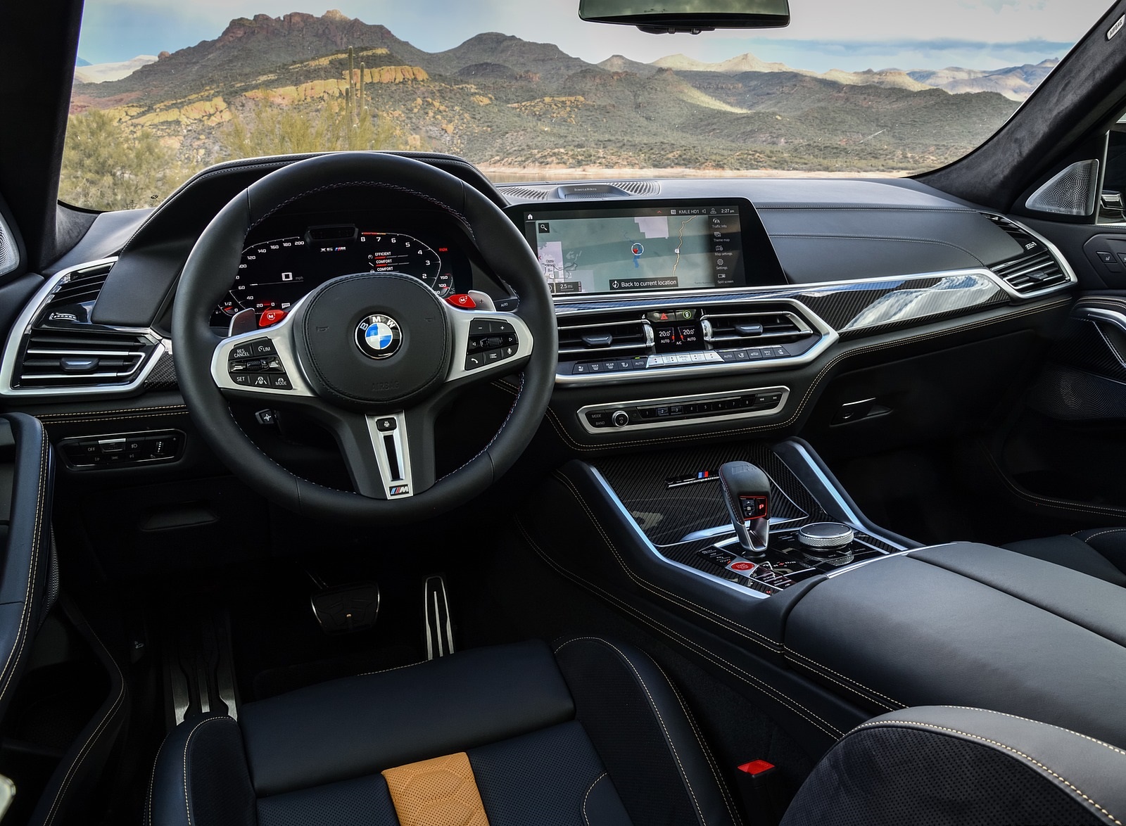 2020 BMW X6 M Competition (Color: Mineral White Metallic; US-Spec) Interior Wallpapers #201 of 206