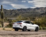 2020 BMW X6 M Competition (Color: Mineral White Metallic; US-Spec) Rear Three-Quarter Wallpapers 150x120