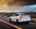 2020 BMW X6 M Competition (Color: Mineral White Metallic; US-Spec) Rear Three-Quarter Wallpapers 150x120