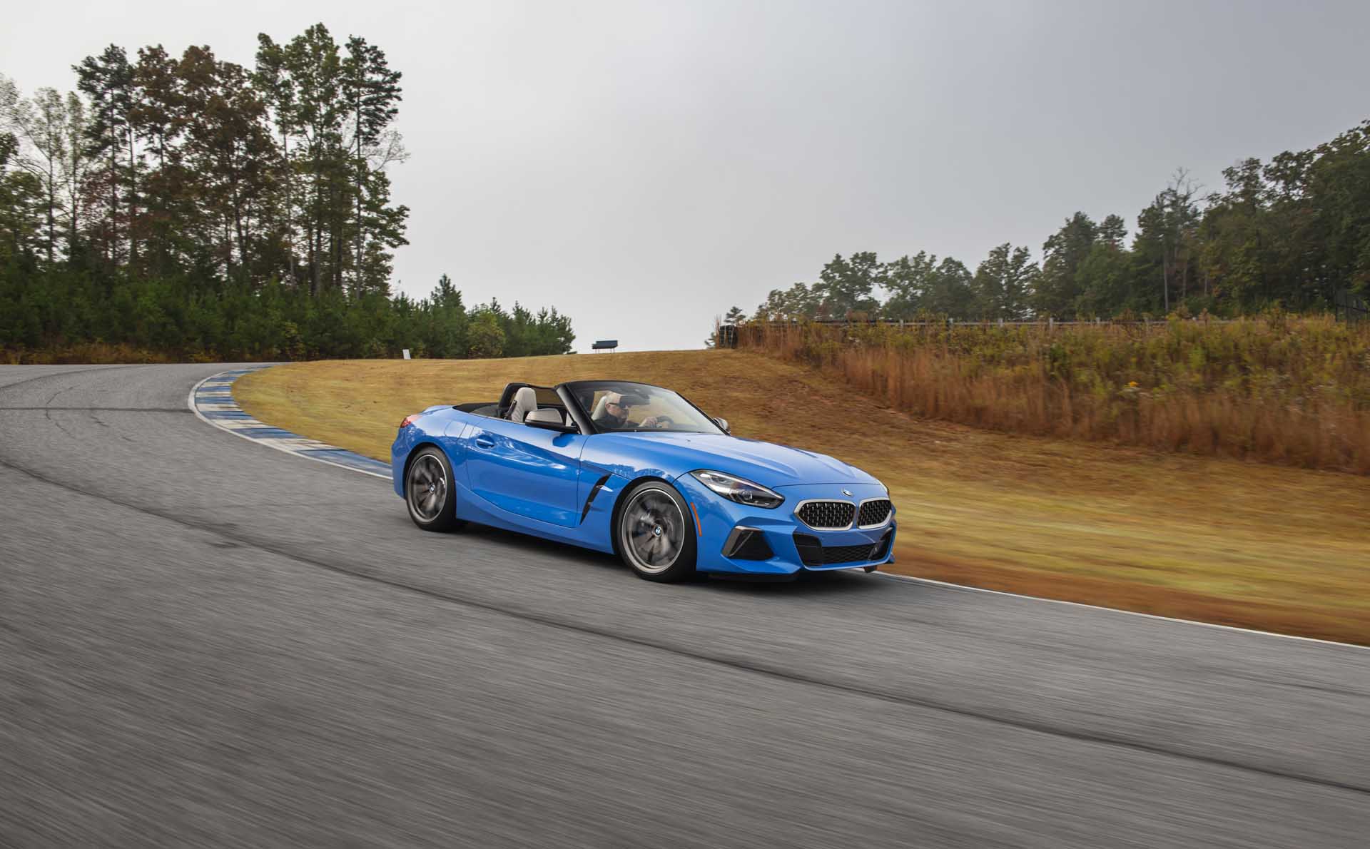 2020 BMW Z4 M40i Roadster (Color: Misano Blue Metallic) Front Three ...