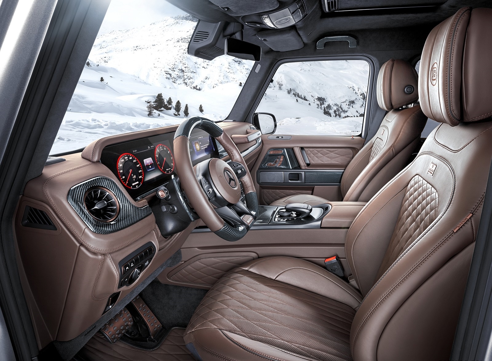 2020 BRABUS 800 Adventure XLP based on Mercedes-AMG G 63 Interior Front Seats Wallpapers #21 of 21