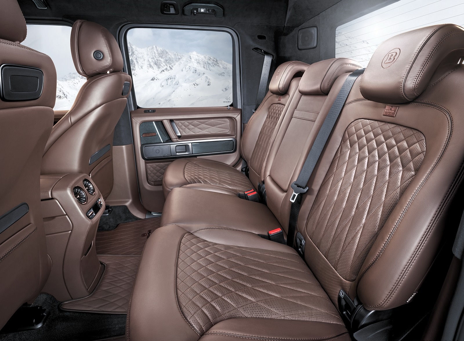 2020 BRABUS 800 Adventure XLP based on Mercedes-AMG G 63 Interior Rear Seats Wallpapers #20 of 21