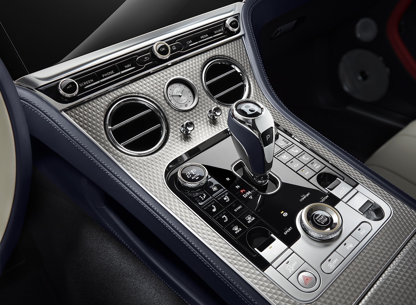 2020 Bentley Continental GT Mulliner Convertible Central Console Wallpapers #9 of 9