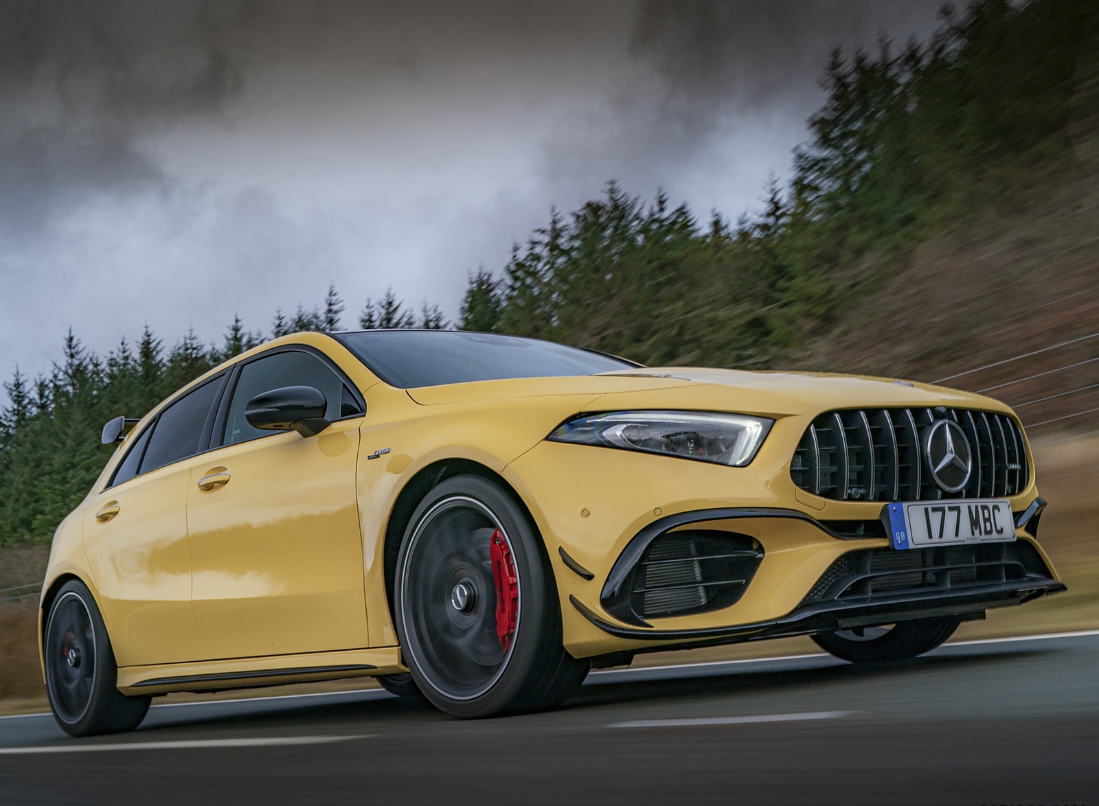 2020 Mercedes-AMG A 45 S (UK-Spec) Front Three-Quarter Wallpapers (2)