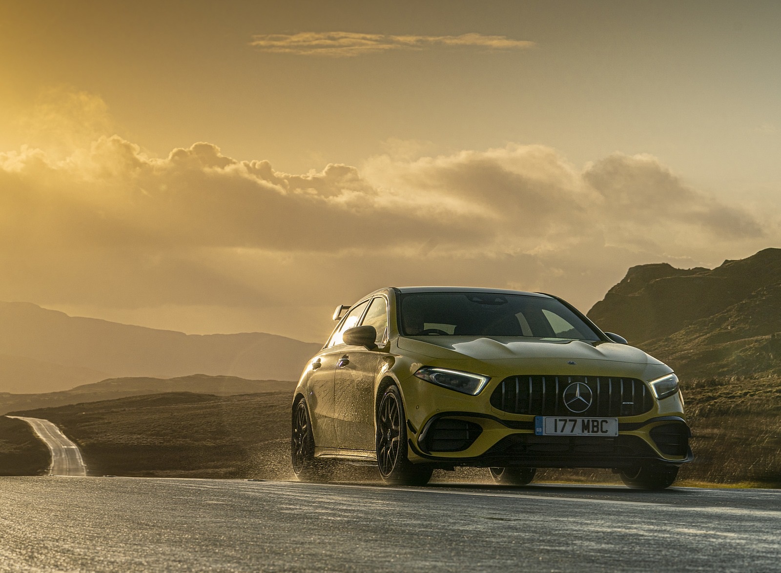 2020 Mercedes-AMG A 45 S (UK-Spec) Front Three-Quarter Wallpapers #13 of 75