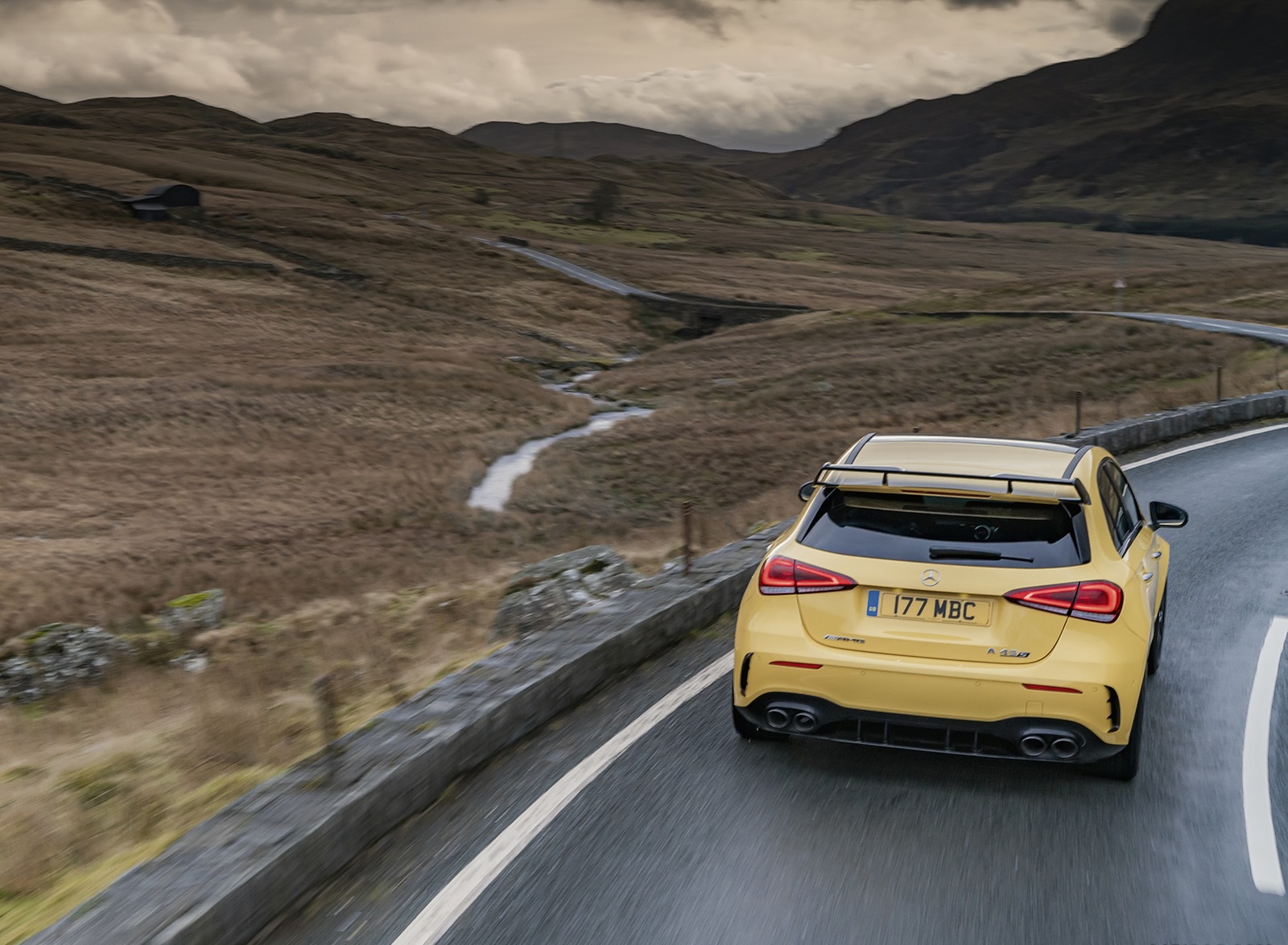 2020 Mercedes-AMG A 45 S (UK-Spec) Rear Wallpapers #27 of 75