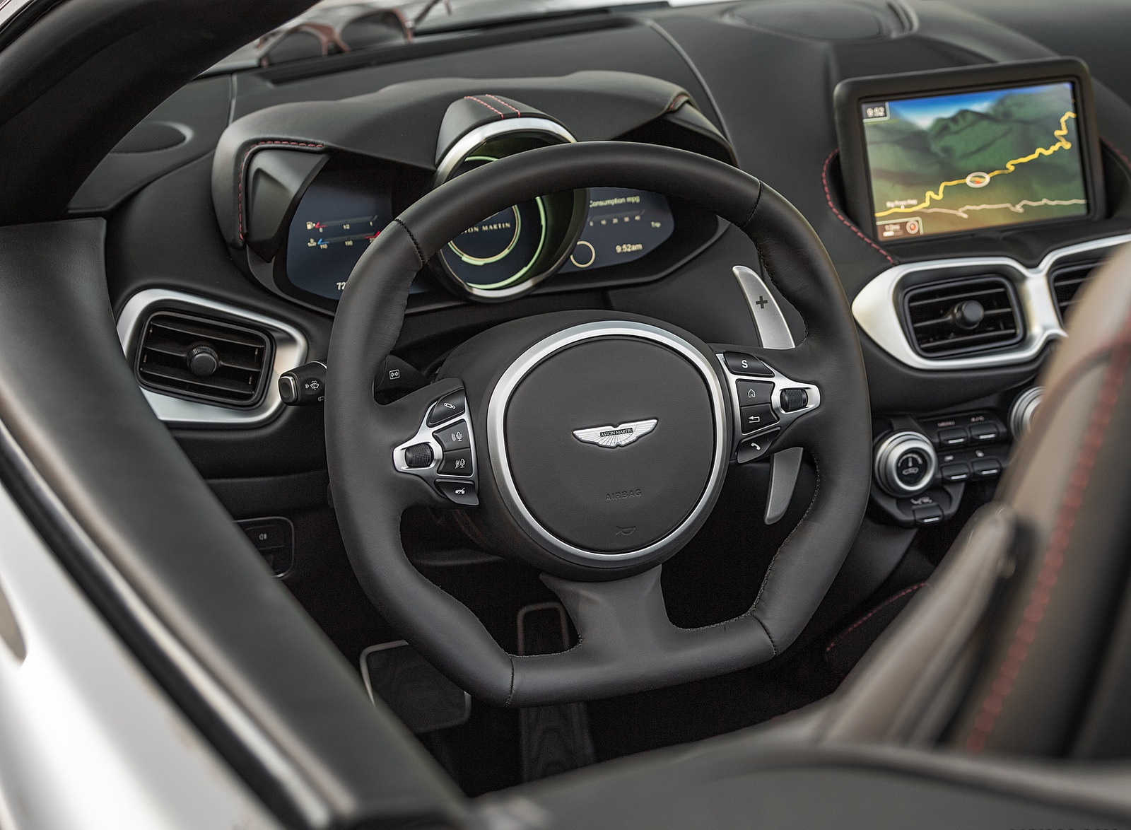 2021 Aston Martin Vantage Roadster (Color: Spirit Silver; US-Spec) Interior Steering Wheel Wallpapers #128 of 175