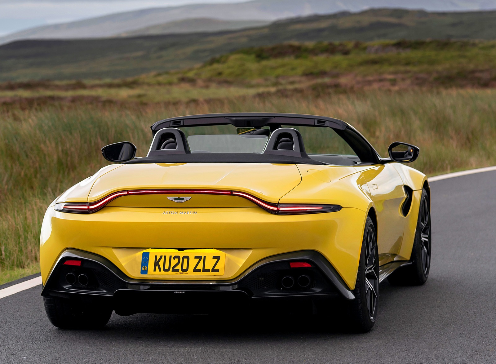 2021 Aston Martin Vantage Roadster (Color: Yellow Tang) Rear Wallpapers #49 of 175