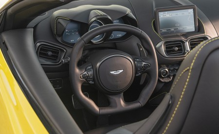 2021 Aston Martin Vantage Roadster (Color: Yellow Tang; US-Spec) Interior Steering Wheel Wallpapers 450x275 (153)