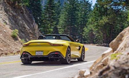2021 Aston Martin Vantage Roadster (Color: Yellow Tang; US-Spec) Rear Wallpapers 450x275 (131)