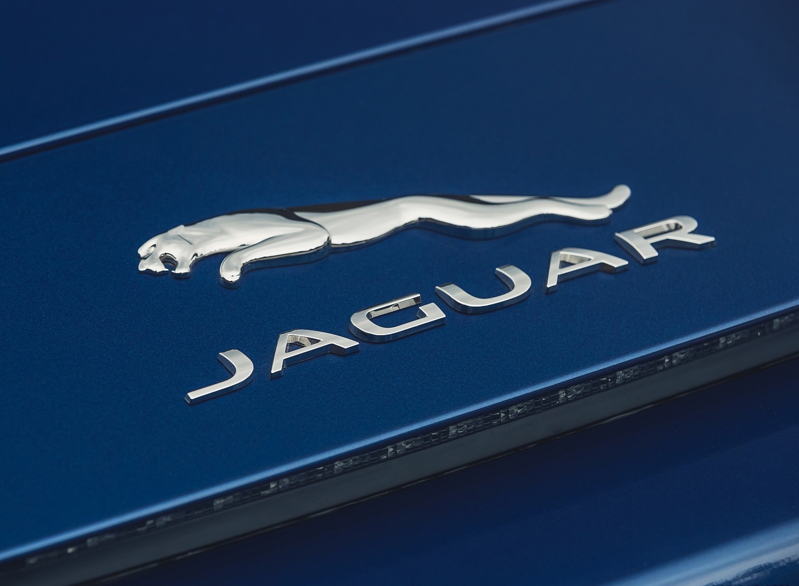 2021 Jaguar F-TYPE P300 Convertible RWD (Color: Bluefire) Badge Wallpapers #15 of 19