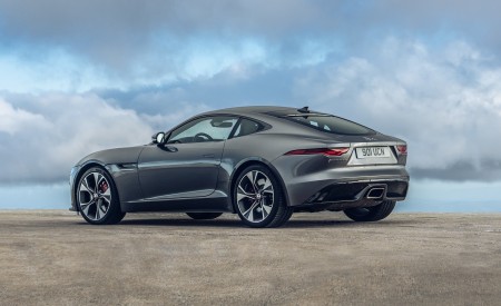 2021 Jaguar F-TYPE P300 Coupe RWD (Color: Eiger Grey) Rear Three-Quarter Wallpapers 450x275 (13)