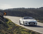 2021 Jaguar F-TYPE R-Dynamic P450 Convertible RWD (Color: Fuji White) Front Three-Quarter Wallpapers 150x120