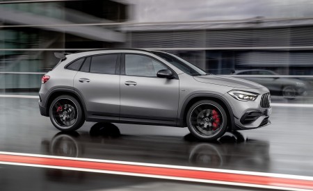 2021 Mercedes-AMG GLA 45 S 4MATIC+ (Color: Magno Grey) Side Wallpapers 450x275 (48)