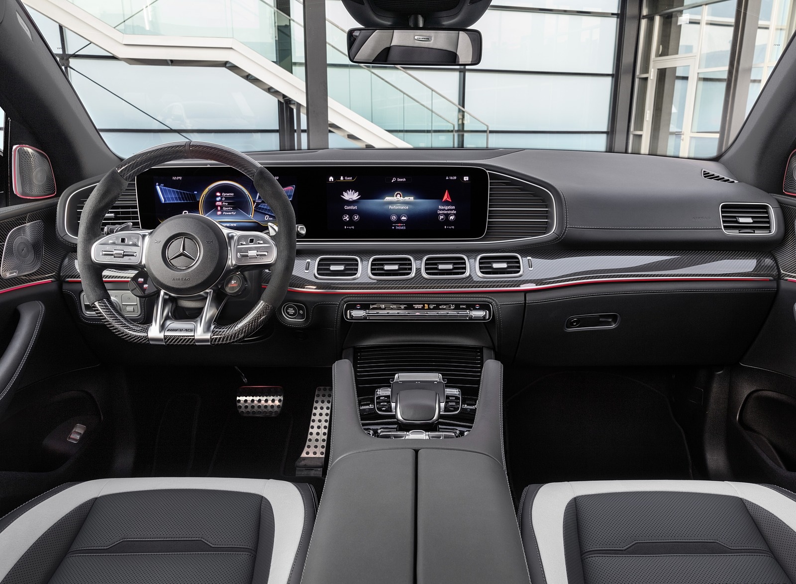 2021 Mercedes-AMG GLE 63 S 4MATIC+ Coupe (Color: Diamond White) Interior Cockpit Wallpapers #64 of 65