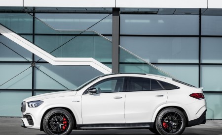2021 Mercedes-AMG GLE 63 S 4MATIC+ Coupe (Color: Diamond White) Side Wallpapers 450x275 (55)