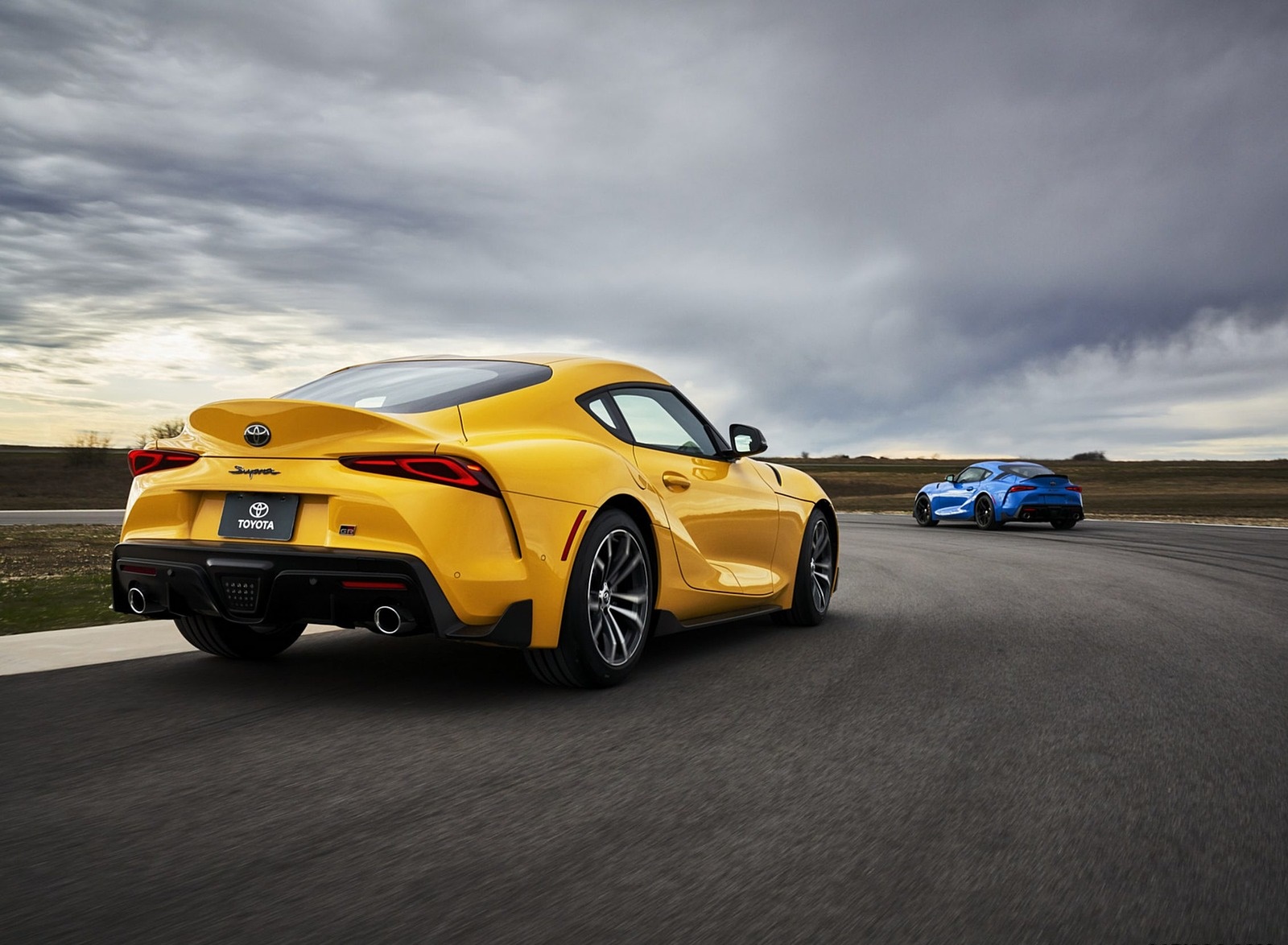 2021 Toyota GR Supra 2.0 and Toyota GR Supra A91 Edition Rear Three-Quarter Wallpapers (5)