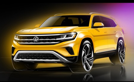 2021 Volkswagen Atlas Design Sketch Wallpapers 450x275 (60)