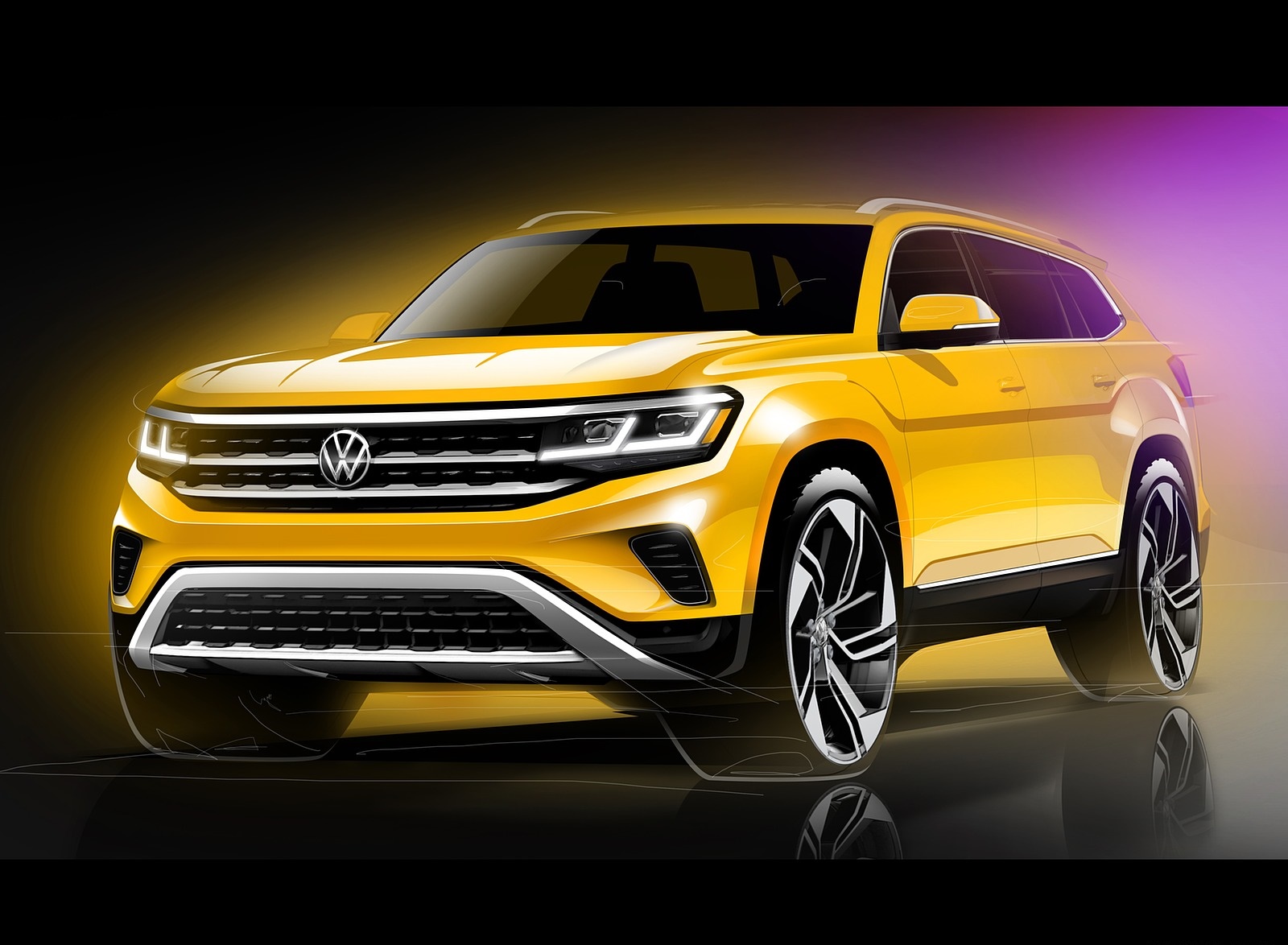 2021 Volkswagen Atlas Design Sketch Wallpapers #60 of 61