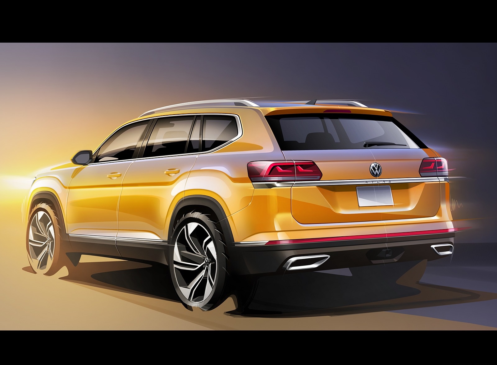 2021 Volkswagen Atlas Design Sketch Wallpapers #61 of 61