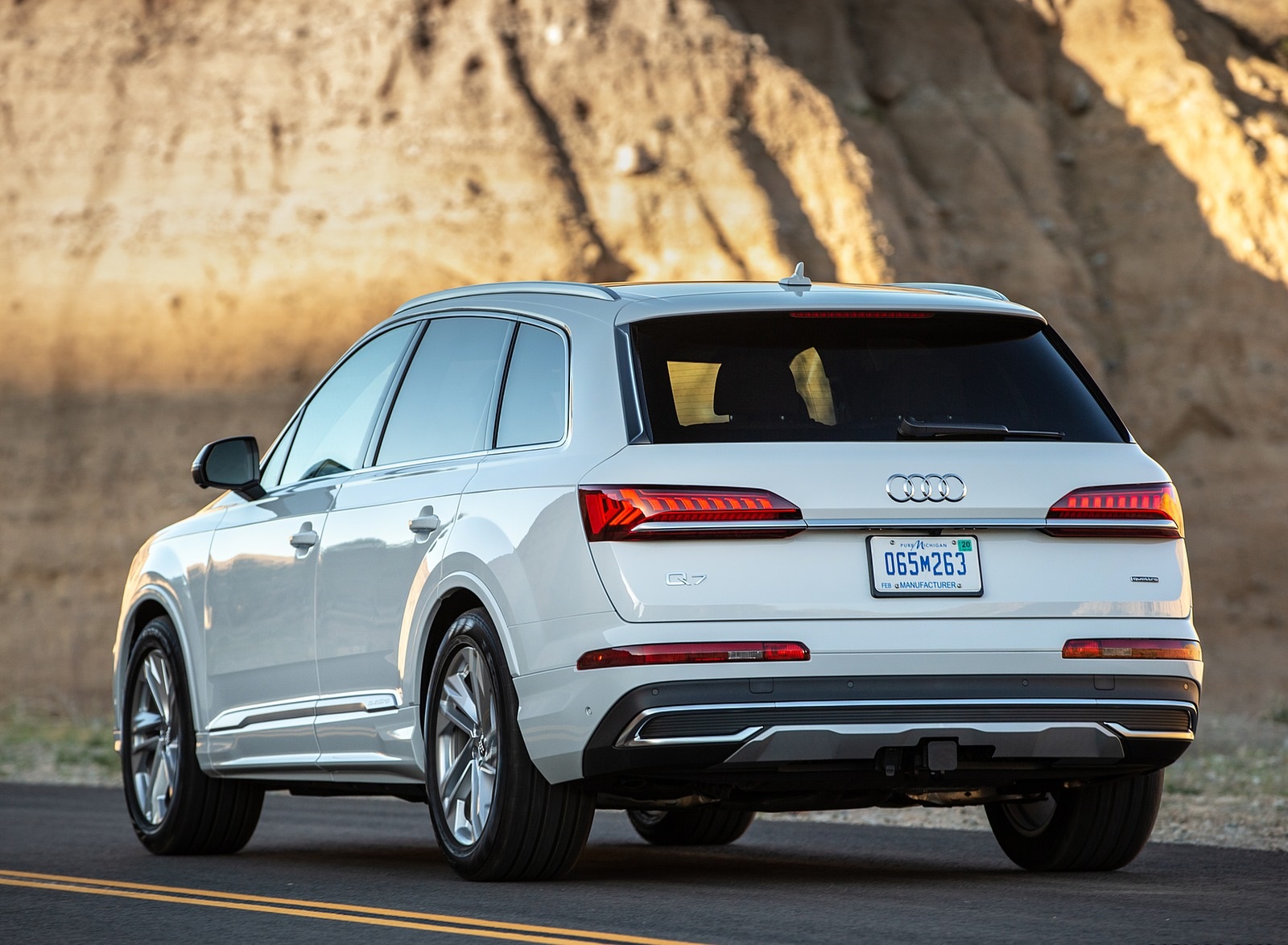 2020 Audi Q7 (US-Spec) Rear Three-Quarter Wallpapers (10)