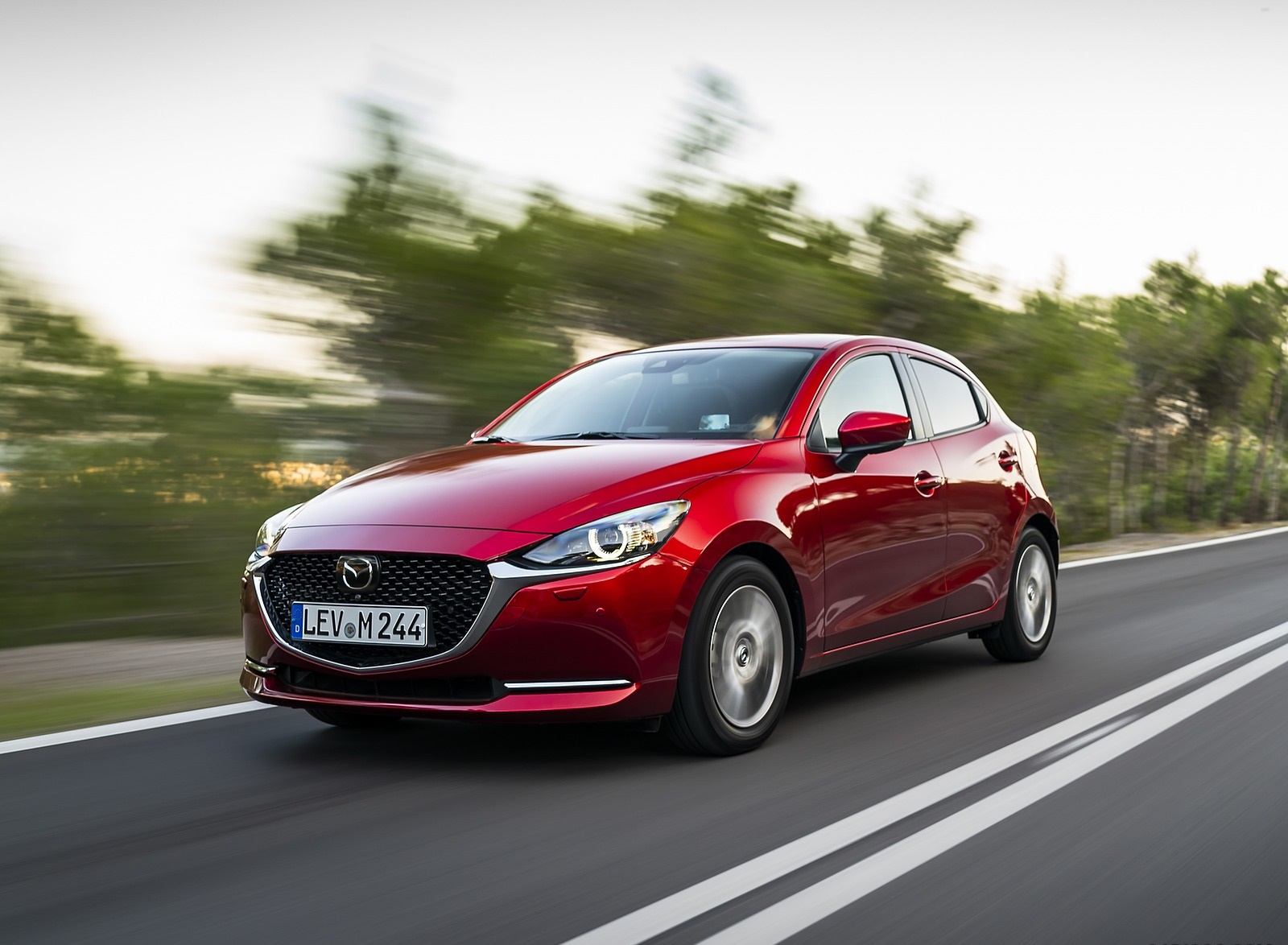 2020 Mazda2 (Color: Red Crystal) Front Three-Quarter Wallpapers #2 of 180