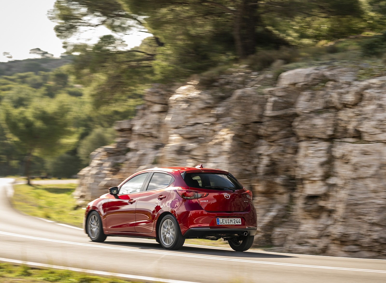 2020 Mazda2 (Color: Red Crystal) Rear Three-Quarter Wallpapers #41 of 180