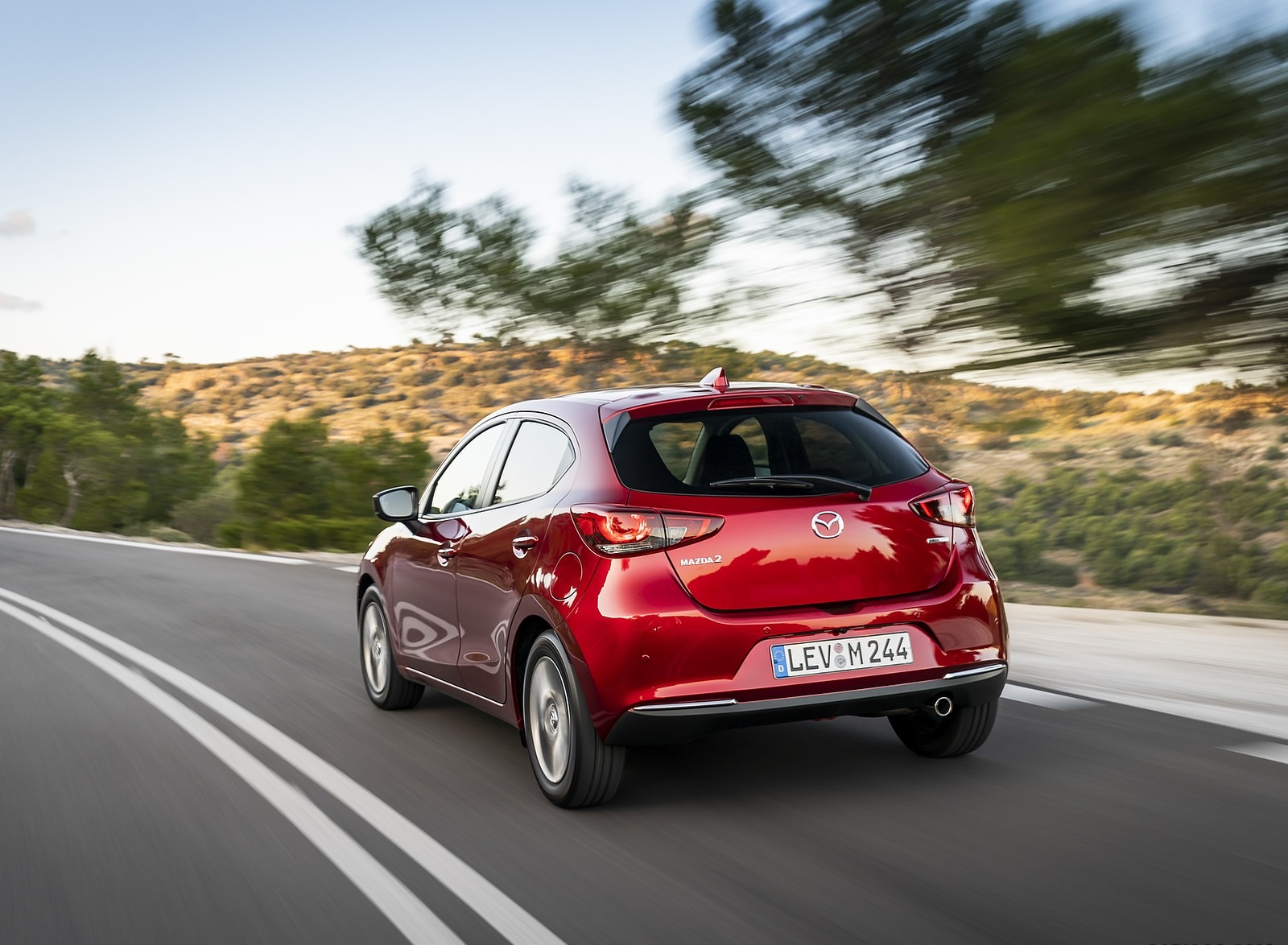 2020 Mazda2 (Color: Red Crystal) Rear Three-Quarter Wallpapers #25 of 180
