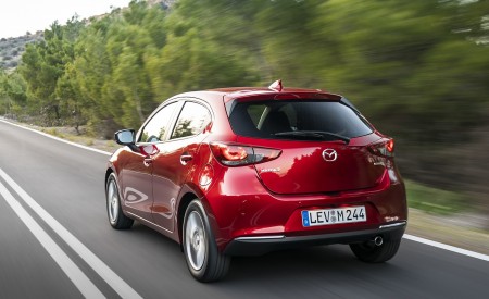 2020 Mazda2 (Color: Red Crystal) Rear Three-Quarter Wallpapers 450x275 (48)