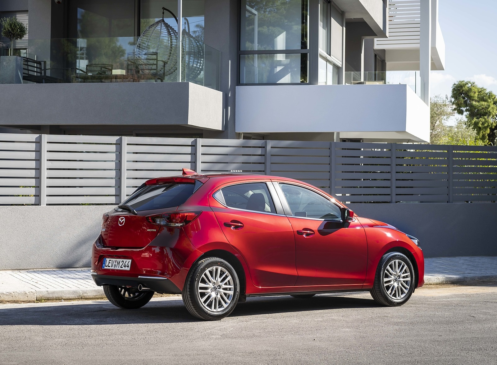 2020 Mazda2 (Color: Red Crystal) Rear Three-Quarter Wallpapers #82 of 180