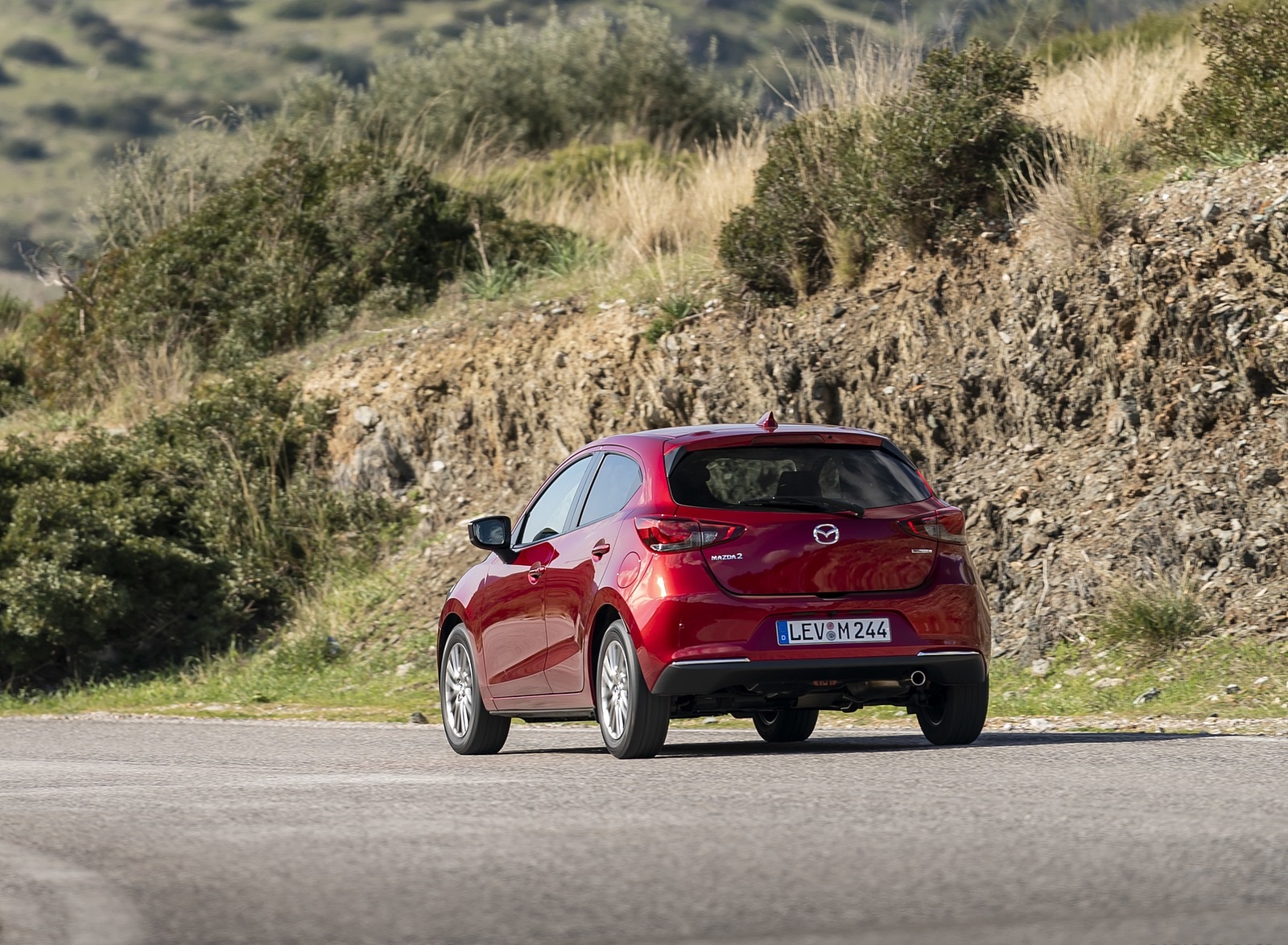 2020 Mazda2 (Color: Red Crystal) Rear Three-Quarter Wallpapers #35 of 180