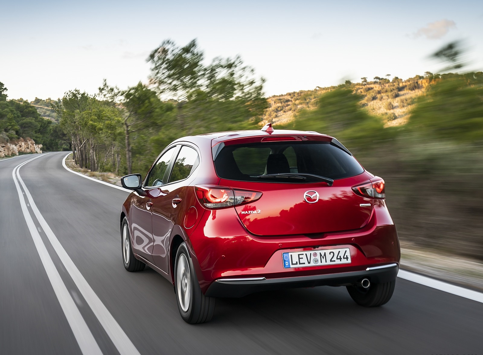 2020 Mazda2 (Color: Red Crystal) Rear Three-Quarter Wallpapers #26 of 180