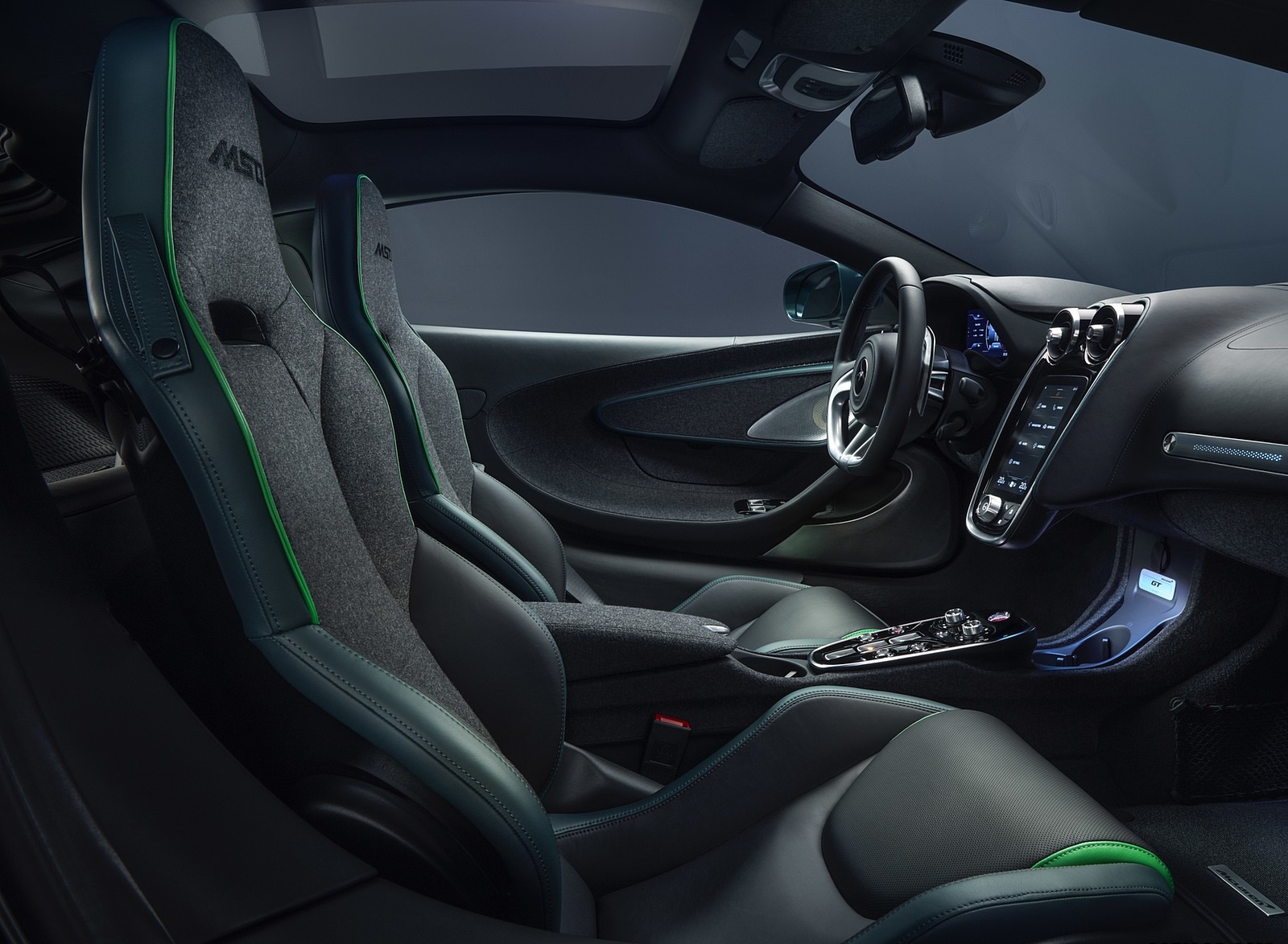 2020 McLaren GT Verdant Theme by MSO Interior Wallpapers (10)