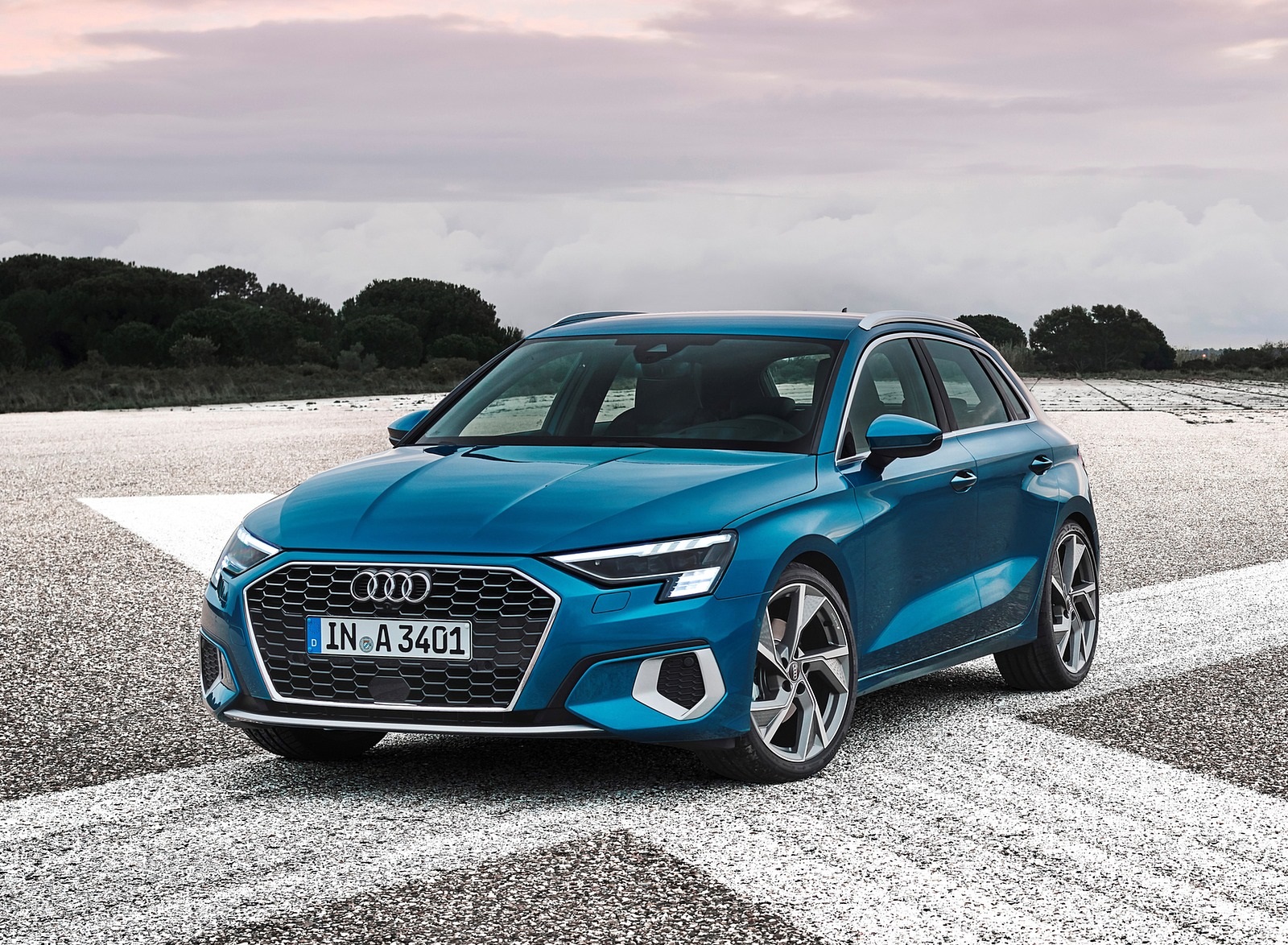 2021 Audi A3 Sportback (Color: Atoll Blue) Front Three-Quarter Wallpapers #74 of 121