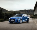 2021 Audi A3 Sportback (Color: Atoll Blue) Front Three-Quarter Wallpapers 150x120