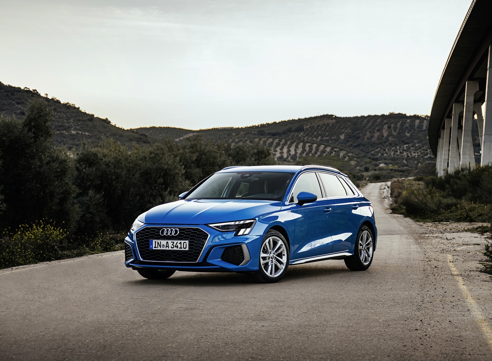 2021 Audi A3 Sportback (Color: Atoll Blue) Front Three-Quarter Wallpapers #56 of 121