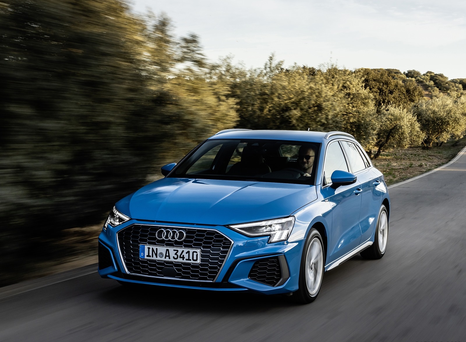 2021 Audi A3 Sportback (Color: Atoll Blue) Front Three-Quarter Wallpapers #42 of 121