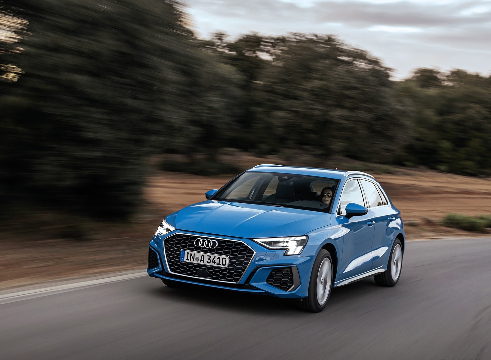 2021 Audi A3 Sportback (Color: Atoll Blue) Front Three-Quarter Wallpapers #44 of 121