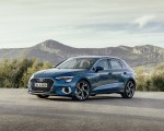 2021 Audi A3 Sportback (Color: Atoll Blue) Front Three-Quarter Wallpapers 150x120