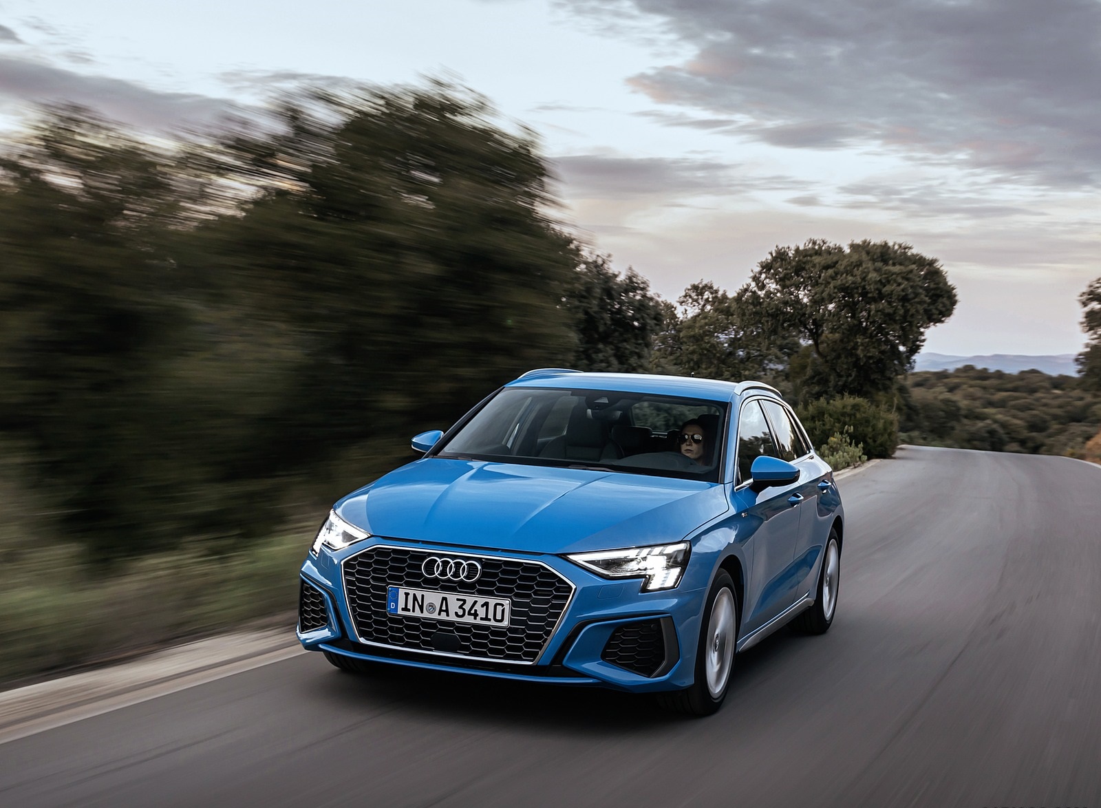 2021 Audi A3 Sportback (Color: Atoll Blue) Front Wallpapers #47 of 121