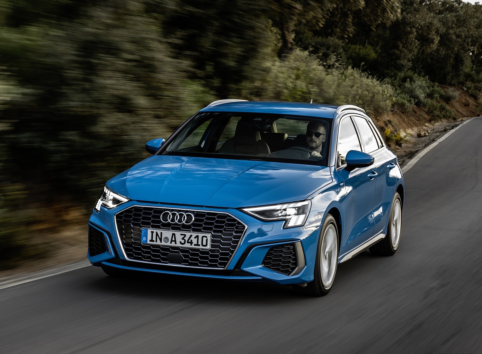 2021 Audi A3 Sportback (Color: Atoll Blue) Front Wallpapers #48 of 121