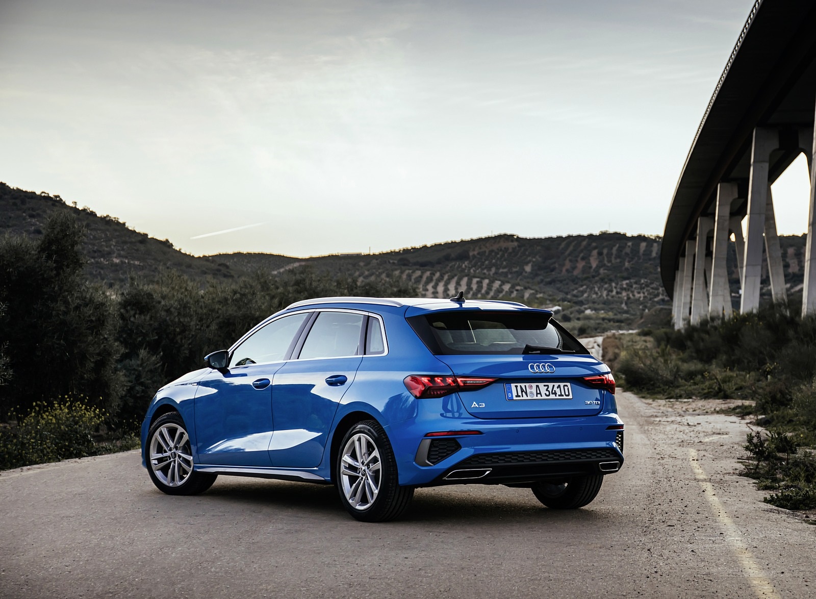 2021 Audi A3 Sportback (Color: Atoll Blue) Rear Three-Quarter Wallpapers #60 of 121