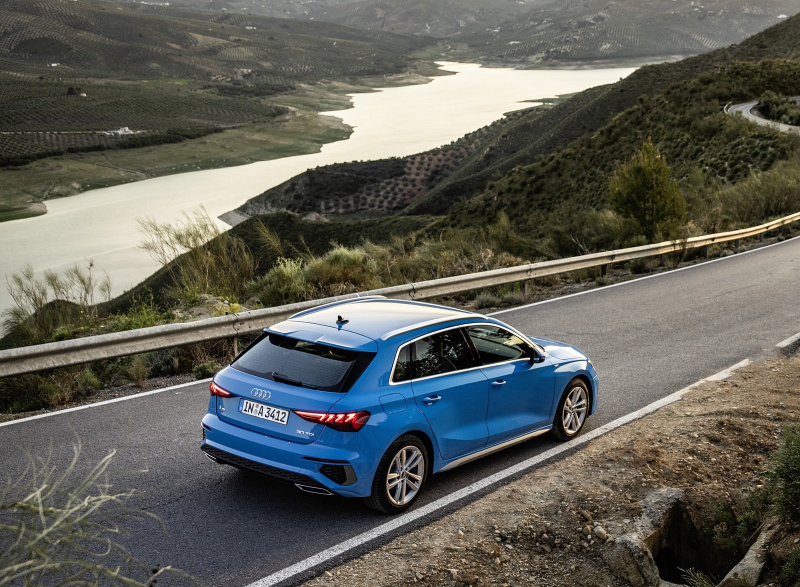 2021 Audi A3 Sportback (Color: Atoll Blue) Rear Three-Quarter Wallpapers #55 of 121